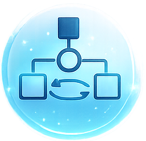 Ícono de integración empresarial